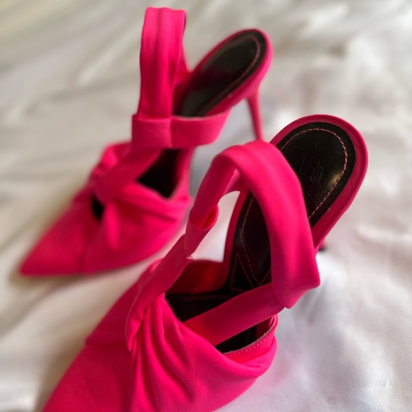 ZARA pink sling back pumps - Picture 2 of 7